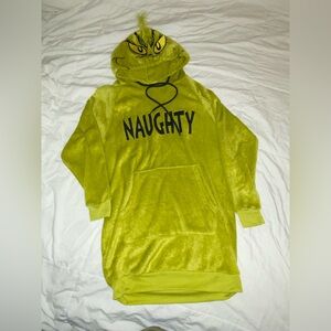 The Grinch Dr. Seuss Fleece Hoodie Snuggie- XS